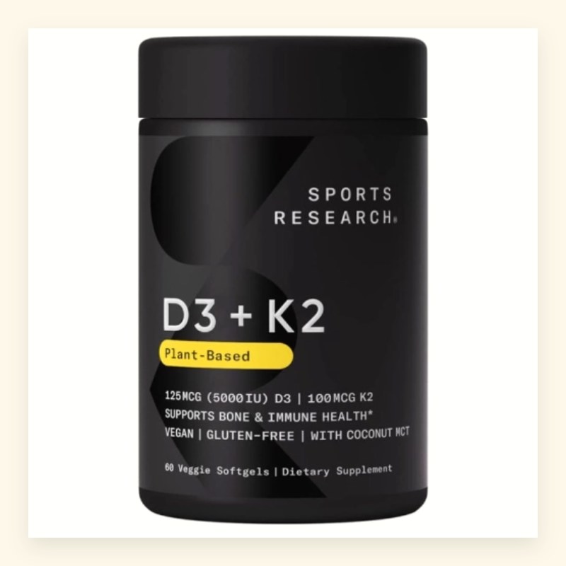 ВИТАМИН Д3+К2 125/100 МКГ КАПС. N60 SPORTS RESEARCH